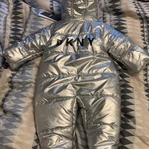 Dkny baby snowsuit silver